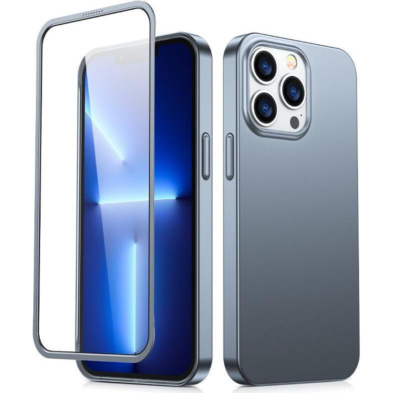 Joyroom 360 Full Case front and back cover for iPhone 13 Pro + tempered glass screen protector grey (Apple iPhone 13 Pro...