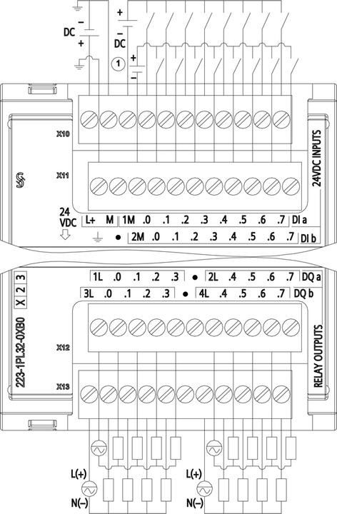 Produktbild Siemens DIGITAL I/O SM 1223, 16DI/16DO