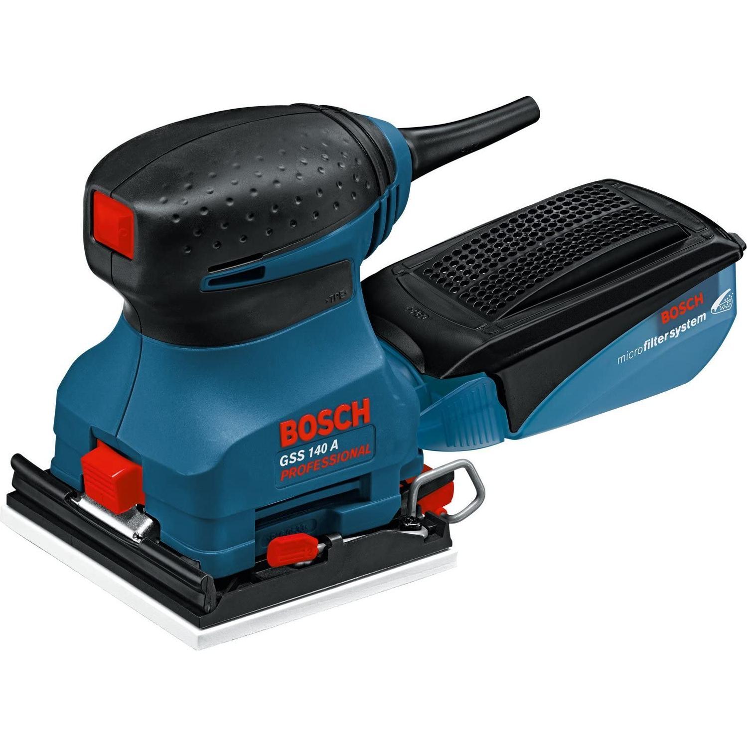 Bosch Professional, Schleifmaschine + Poliermaschine, Schwingschleifer GSS 140-1 A (Schwingschleifer, 180 W)