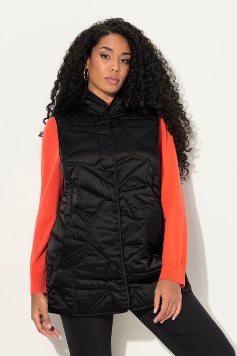 Actual product image Ulla Popken Geometric Quilted Vest (50, 52)