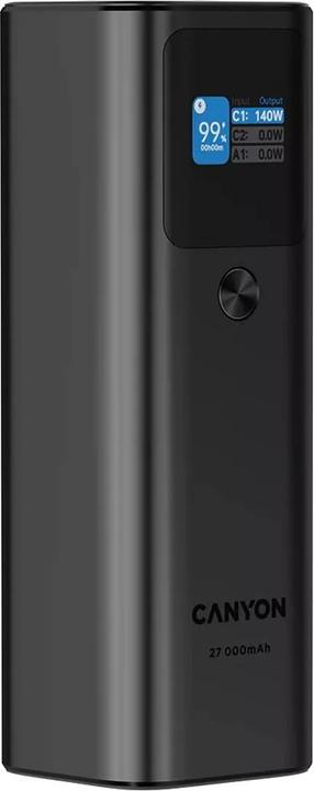 Actual product image Canyon PB-2010, allowed for air travel power bank /97. Li-poly battery, in/out:2xUSB-C PD3.1 (27000 mAh, 140 W, 99.90 Wh)