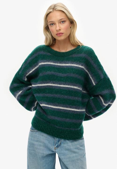 Image du produit Superdry Pull en maille rayé brossé décontracté femme (S)