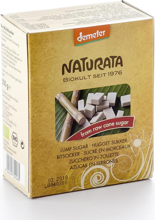 Image du produit Naturata Sucre en morceaux sucre de canne brut biologique (500 g)