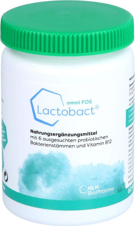 Actual product image Lactobact omni FOS capsule (60 Piece, Capsules, 61 g)