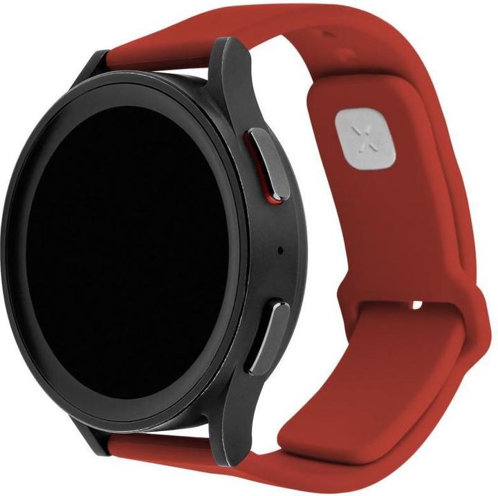 Image du produit Fixed Ceinture sportive en silicone à libération rapide pour montres intelligentes 22 mm, rouge (22 mm, Silicone)