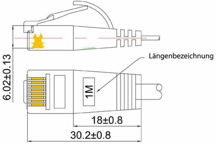 Image du produit Lightwin Câble de réseau (UTP, CAT6, 1 m)