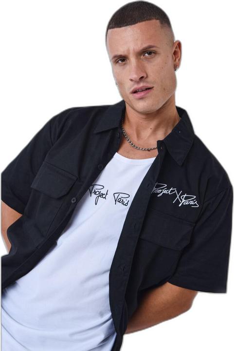 Immagine prodotto Project X Paris Camicia a tinta unita con tasche (XL)
