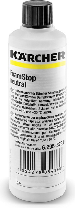 Nutritional values and ingredients Kärcher Foam Stop