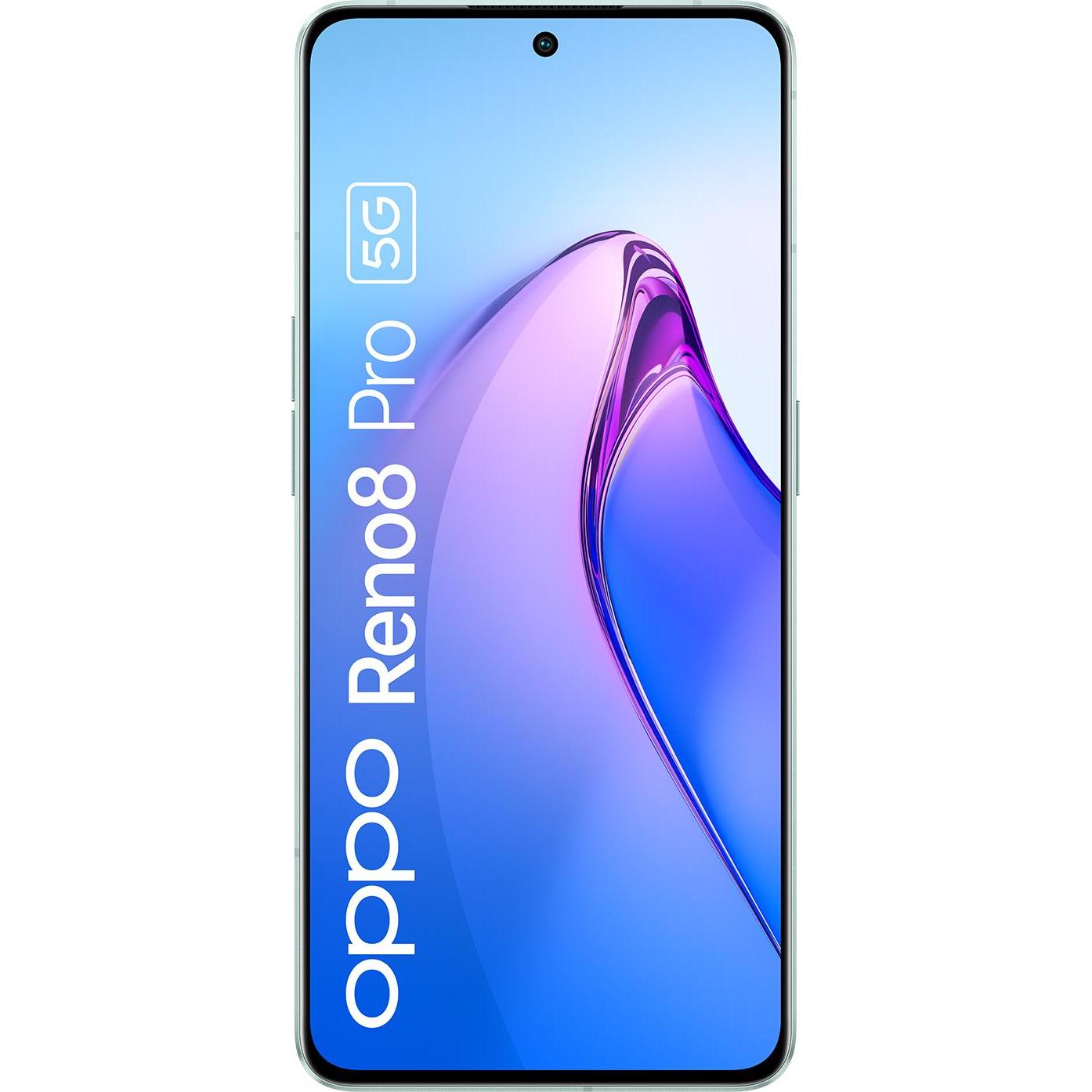 OPPO OPP DS RENO8 PRO 5G 8+256 GLO GRN (211 GB, Glazed Green, 6.70", Dual SIM, 5G), Smartphone, Grün