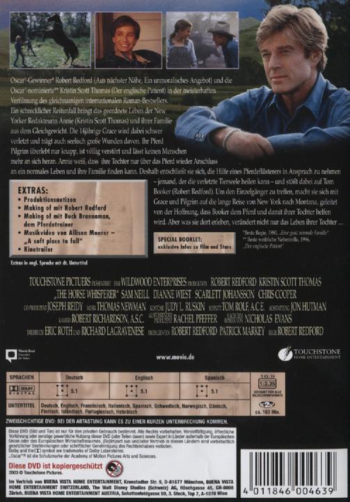 Produktbild Der Pferdeflüsterer (DVD, 1998, Deutsch, Spanisch, Englisch)