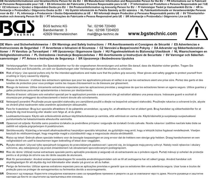 Actual product image BGS Extracting mandrel