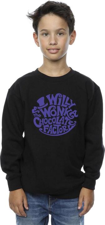 Produktbild Willy Wonka & the Chocolate Factory Typed Logo Sweatshirt Jungen (140, 146)