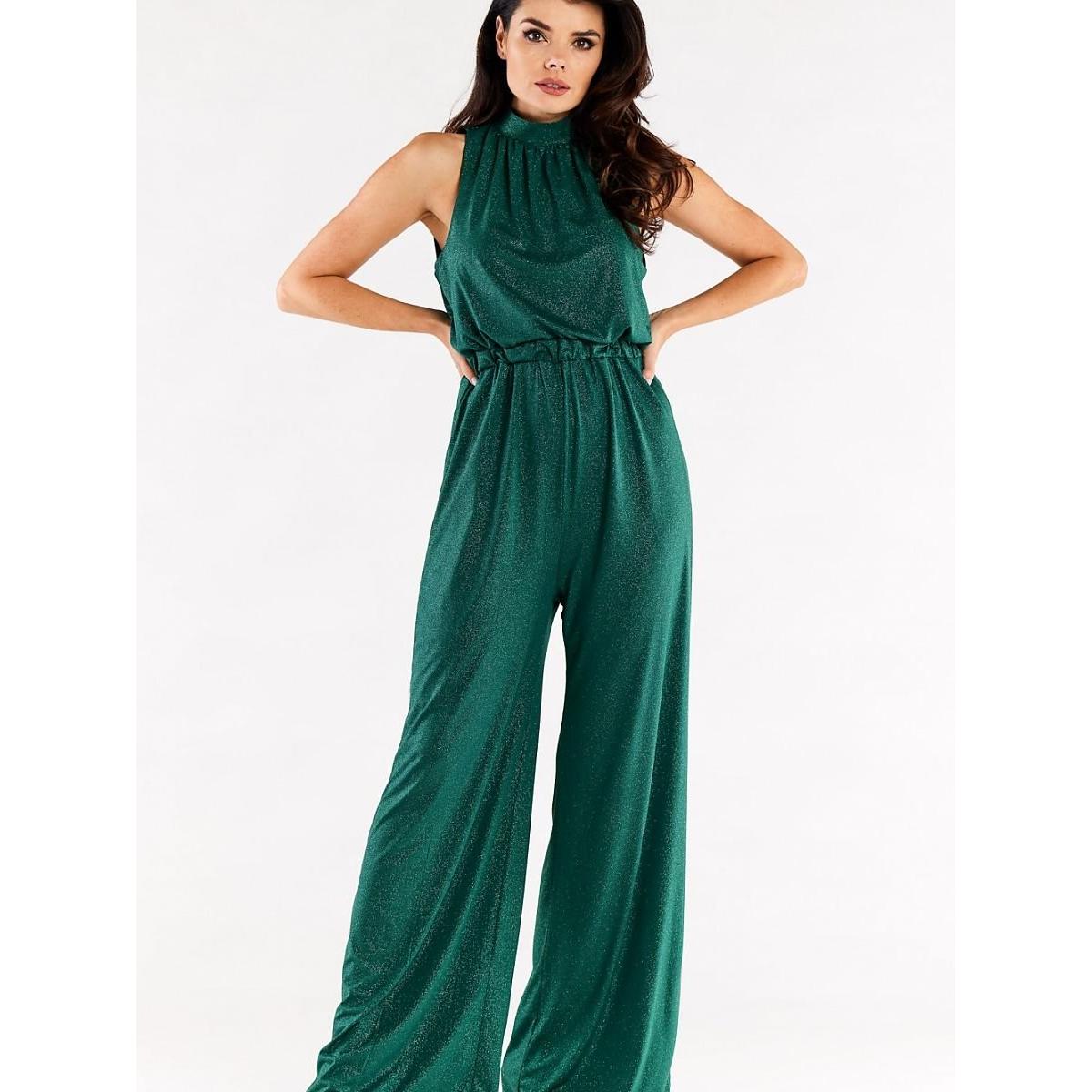 Awama, Damen, Jumpsuit, Overall, Grün, (M)