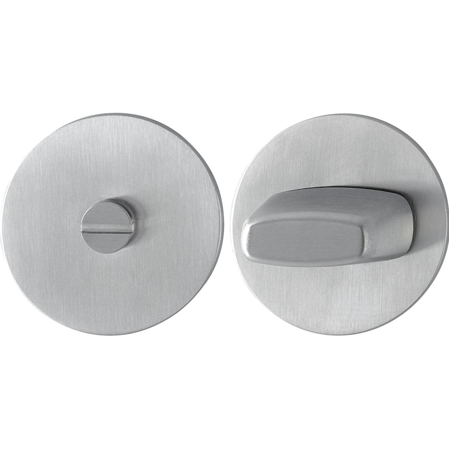 Hoppe, Türgriff + Fenstergriff, Schlüsselrosetten-Paar E849NS Edelstahl F69 Schildstärke 2 mm SK/OL rund (Türgriff)
