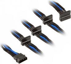 Image du produit Silverstone Câble Molex 4 pôles vers 4x SATA (30 cm, PWM à 4 broches)