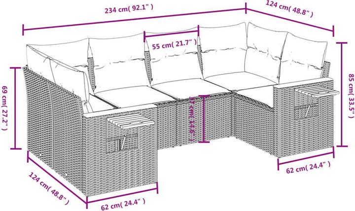 Image du produit vidaXL Garten Sofagarnitur