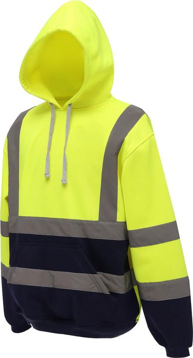 Immagine prodotto Yoko Felpa con Cappuccio e Zip Intera Alta Visibilità Uomo (L)