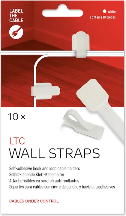 Actual product image Label-the-cable LTC Wall Velcro Cable Ties, pack of 10 (Velcro cable ties, 90 mm, 10 pcs.)