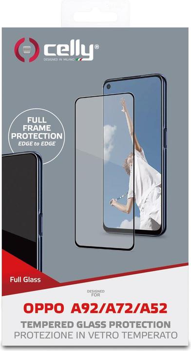 Image du produit Celly Protecteur d'écran en verre transparent Oppo 1 pc (1 pcs, Oppo A72, Oppo A92, Samsung Galaxy A52s 5G)