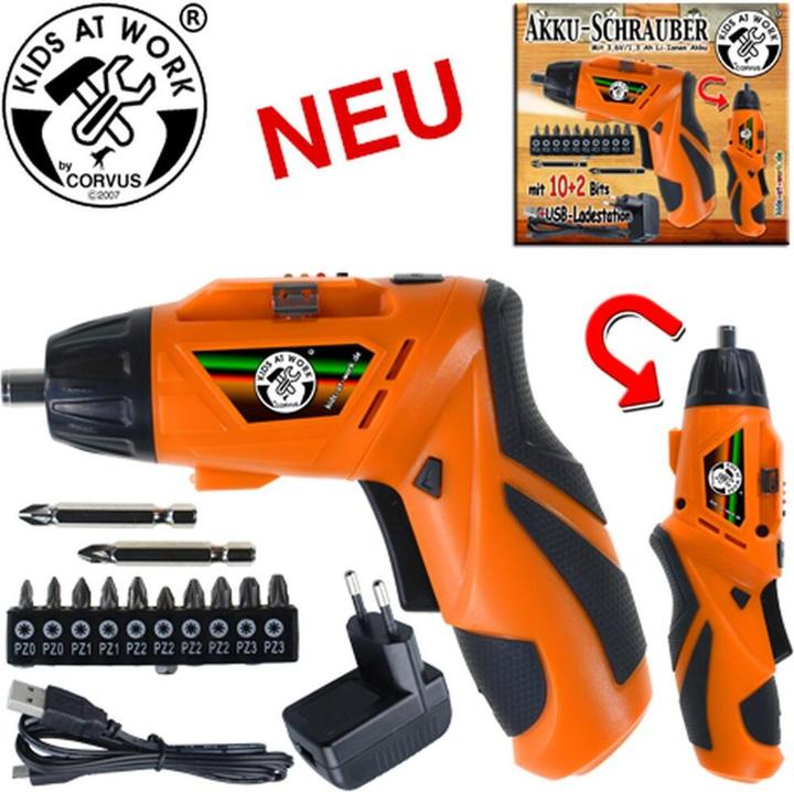 Actual product image Kids at work Battery screwdriver
