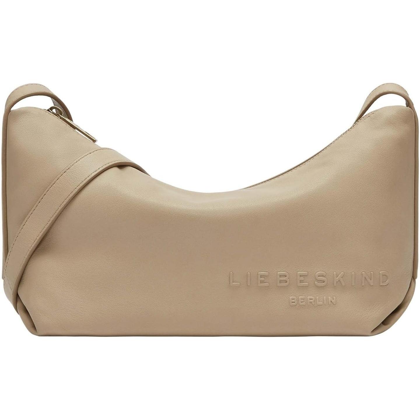 Liebeskind Berlin Donna Beige Donne, Borsetta, Crossbody Geräumige Umhängetasche Aus Leder,