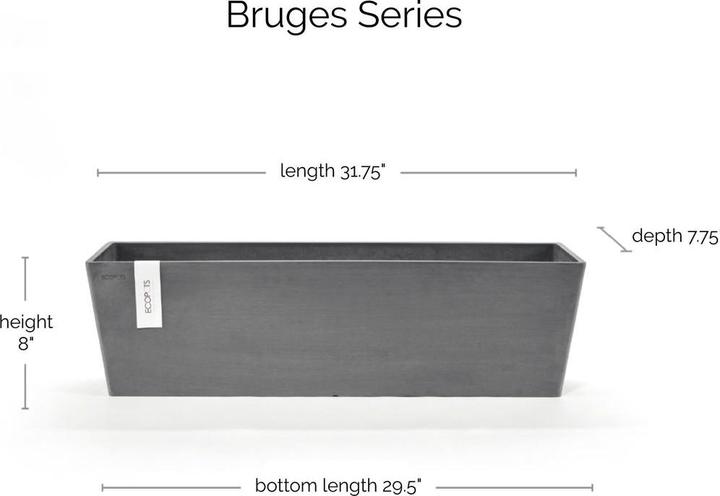 Produktbild Ecopots Bruges (20 x 80 x 20 cm)