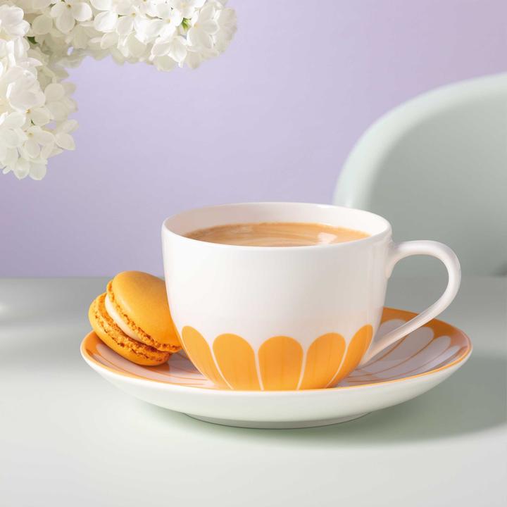 Produktbild Villeroy & Boch Fleur Couleur Kaffeetassen mit Untertassen (160 ml, 6 x)