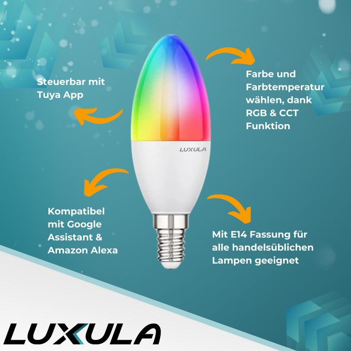 Immagine prodotto Luxula Lampada a LED (E14, 464 lm, 1x)