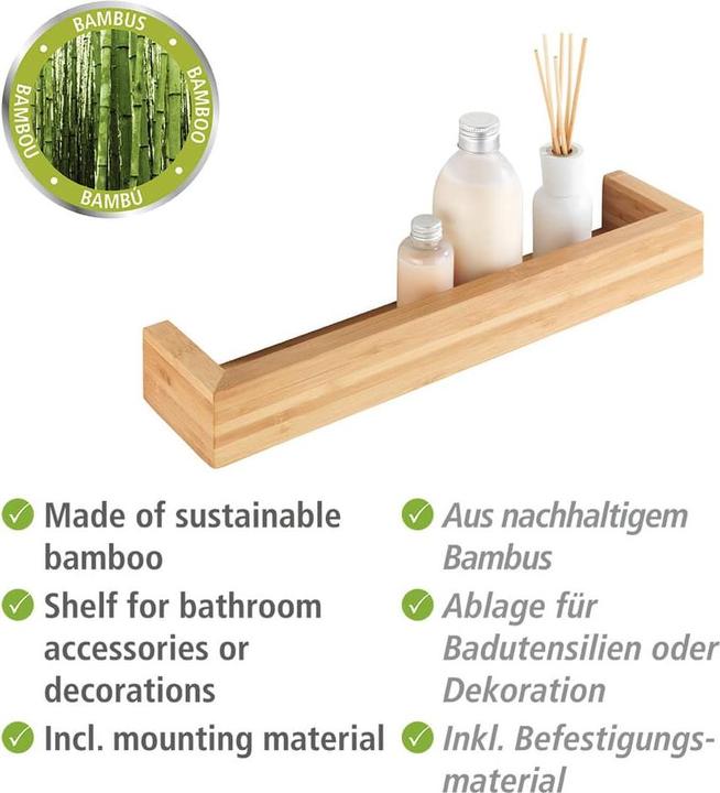 Productafbeelding Wenko Wandplank Bambusa 40 cm