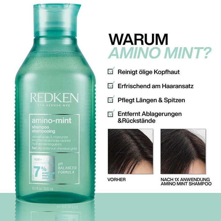 Produktbild Redken Amino Mint (300 ml, Flüssiges Shampoo)