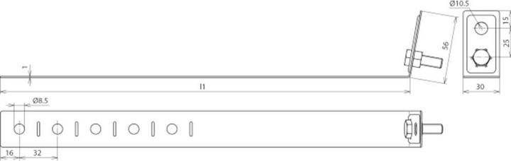 Produktbild Dehn Regenrohrschelle 60-150mm Cu m. 423027