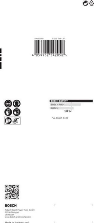 Image du produit Bosch Professional Zubehör EXPERT C470 Papier abrasif sans trous pour ponceuses vibrantes, 93 x 230 mm, G 320, 10 pcs. (320)