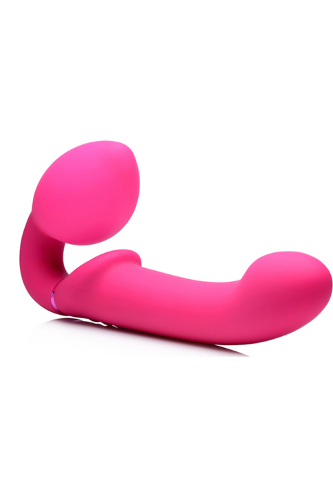 Image du produit XR Brands GPulse Gode vibrant sans manche avec télécommande Rose