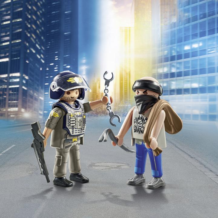 Actual product image Playmobil DuoPack SWAT & Bandit (Playmobil Action Heroes)