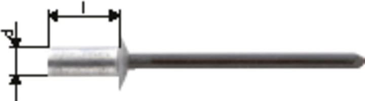 Produktbild Gesipa CAP-Blindniete Alu/Stahl 3,2 x 8