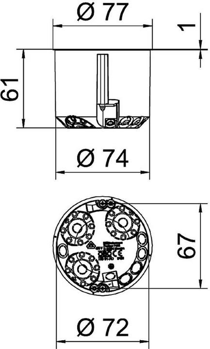 Produktbild OBO Bettermann HW Gerätedose