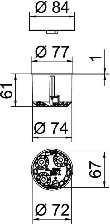 Produktbild OBO Bettermann HW Gerätedose