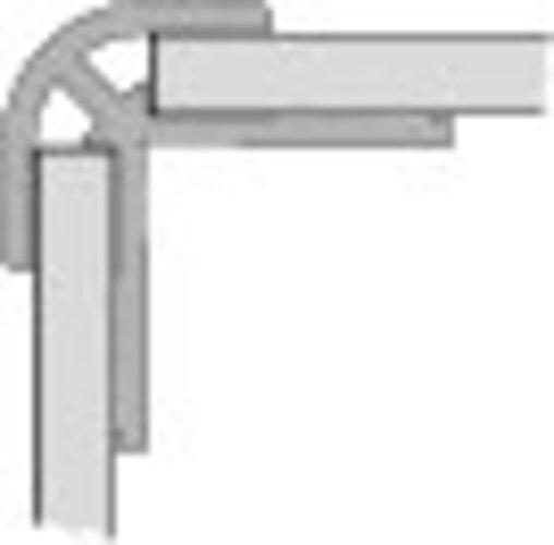 Actual product image Hüppe corner profile, external, for EasyStyle wall cladding length 2550mm
