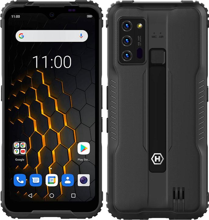 Produktbild Myphone HAMMER Blade (6.3 Zoll) Android 11 USB Typ-C (128 GB, Schwarz, 6.30", Dual SIM, 4G)