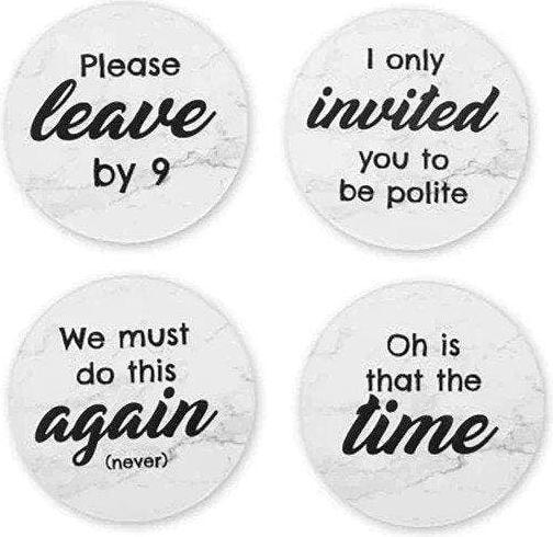 Image du produit Thumbs Up Rude Coasters Set of 4 (4 x)