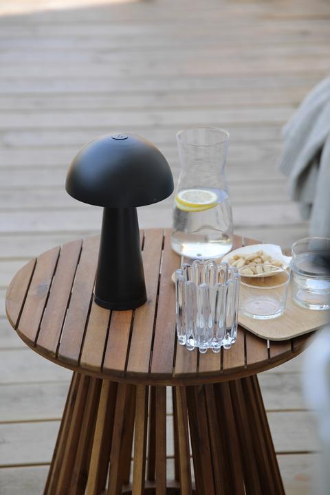 Actual product image Markslöjd FUNGI Rechargeable Table Matt Black B/O