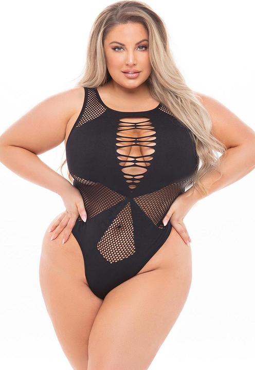 Produktbild Pink Lipstick Lingerie Duchess Highneck Bodysuit Black One Size