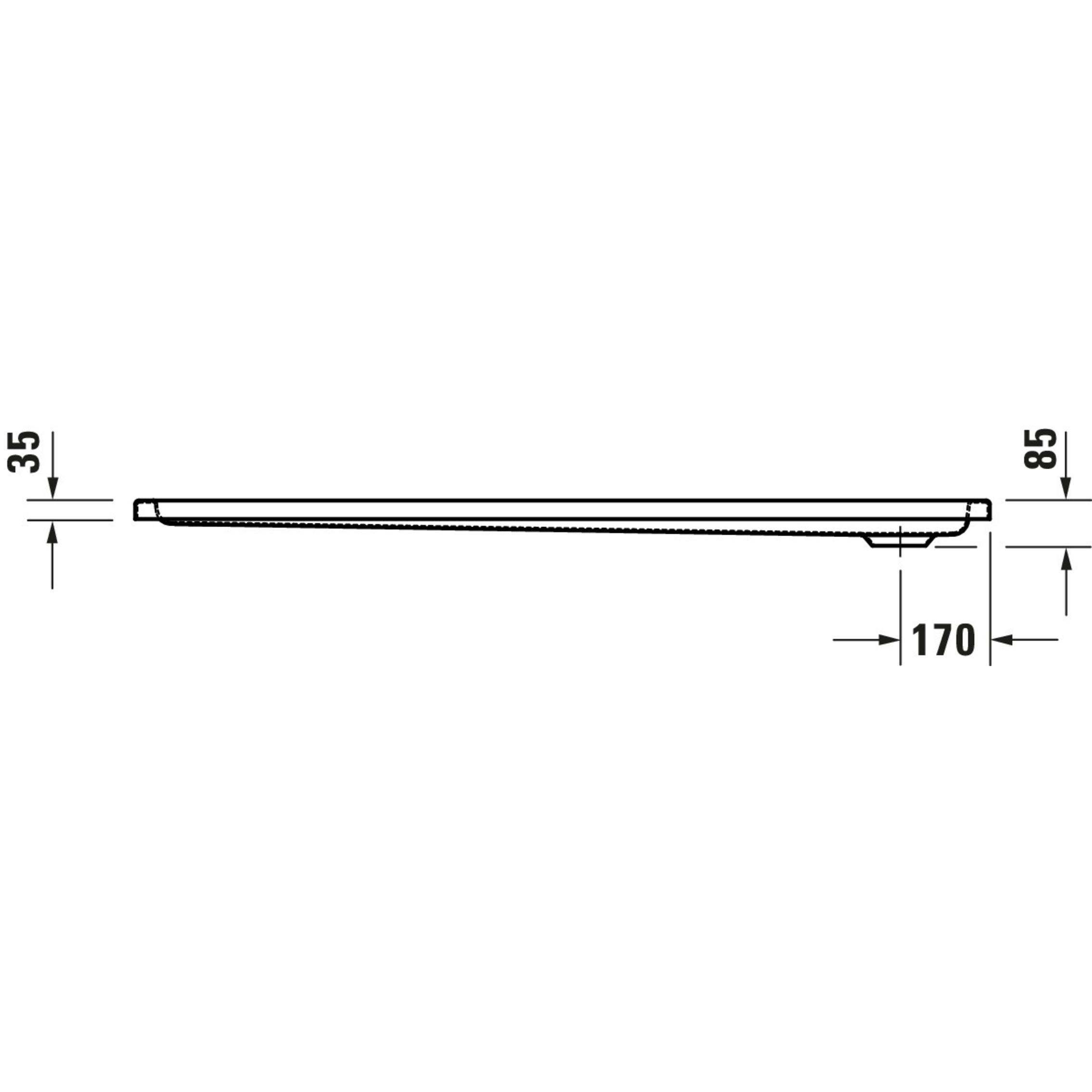 Thumbnail - Duravit, Duschwanne, Rechteck-Duschwanne D-CODE weiss 1600x900x85mm