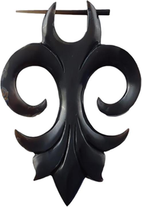 Image du produit Star Piercing Boucle d'oreille Fleur en corne de buffle d'eau (sans laiton, Organique)