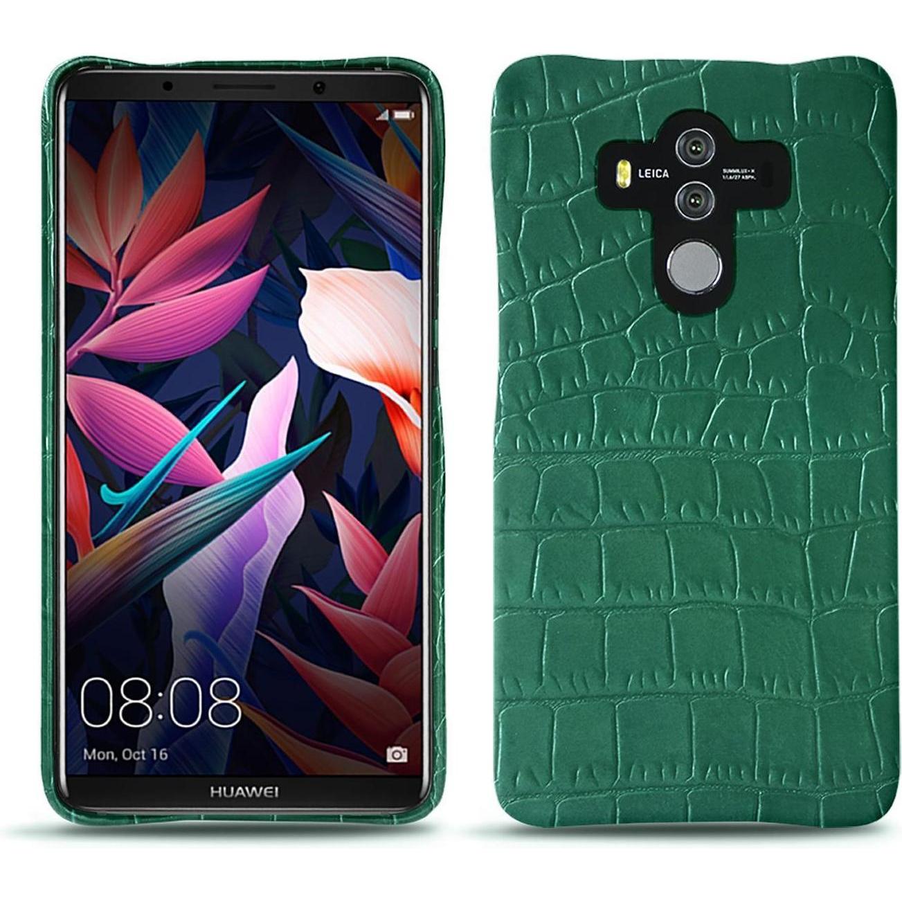 Noreve Lederschutzhülle (Huawei Mate 10 Pro), Smartphone Hülle, Grün