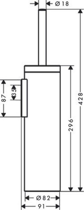 Produktbild Axor Toilettenbürstenhalter Uni Circular Wandmontage brushed bronze