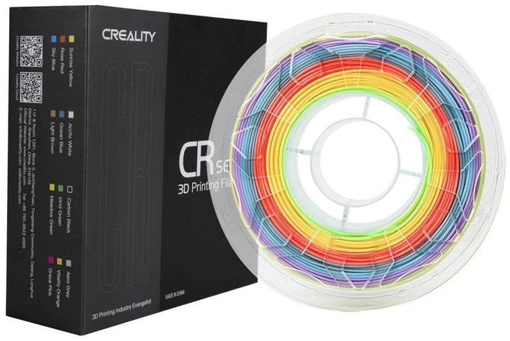 Image du produit Creality Filament PLA arc-en-ciel, 1.75mm, 1kg (PLA, 1.75 mm, 1000 g, Multicolore)
