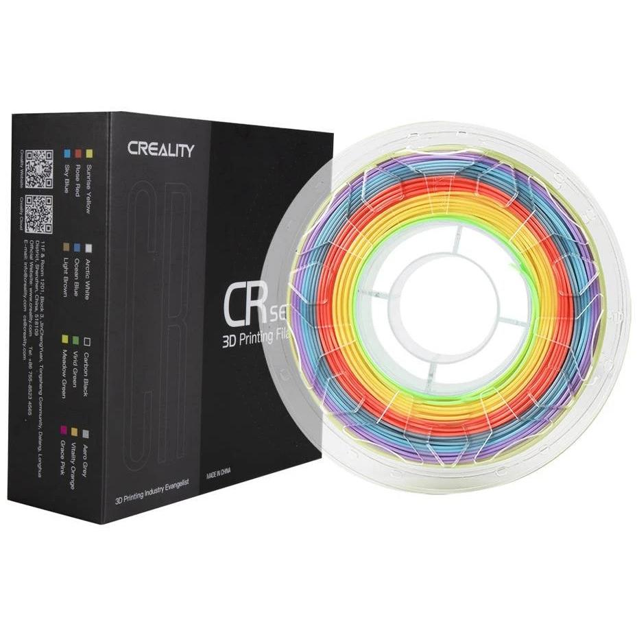 Thumbnail - Creality Filament PLA Regenbogen, 1.75mm, 1kg (PLA, 1.75 mm, 1000 g, Mehrfarbig), 3D Filament, Mehrfarbig