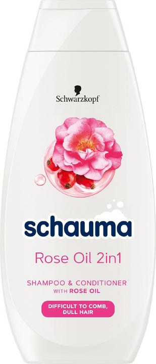 Immagine prodotto Schwarzkopf Schauma - Olio di Rosa 2in1 Shampoo&Conditioner shampoo e balsamo per capelli normali 400ml (400 ml, Shampoo liquido)