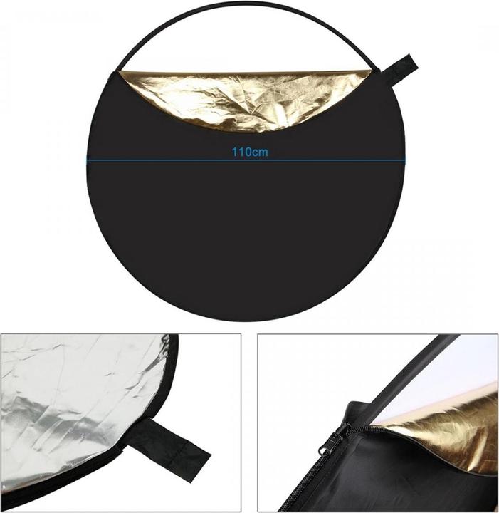 Actual product image Puluz Folding reflector 5 in 1 system (Folding reflector, 110 cm)